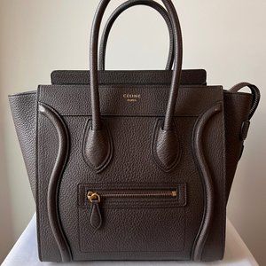 CELINE - Micro Luggage in Dark Brown